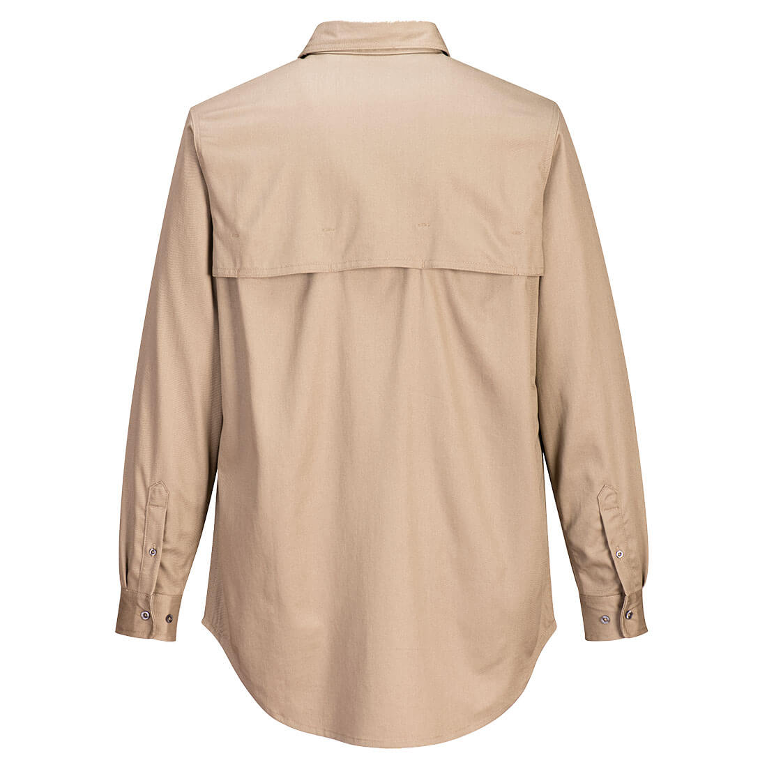 FR705 Portwest® Dual Hazard Flame-Resistant Button Down Vented Shirt - Khaki